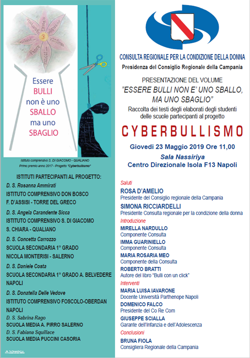 cyberbullismo 23 maggio 2019