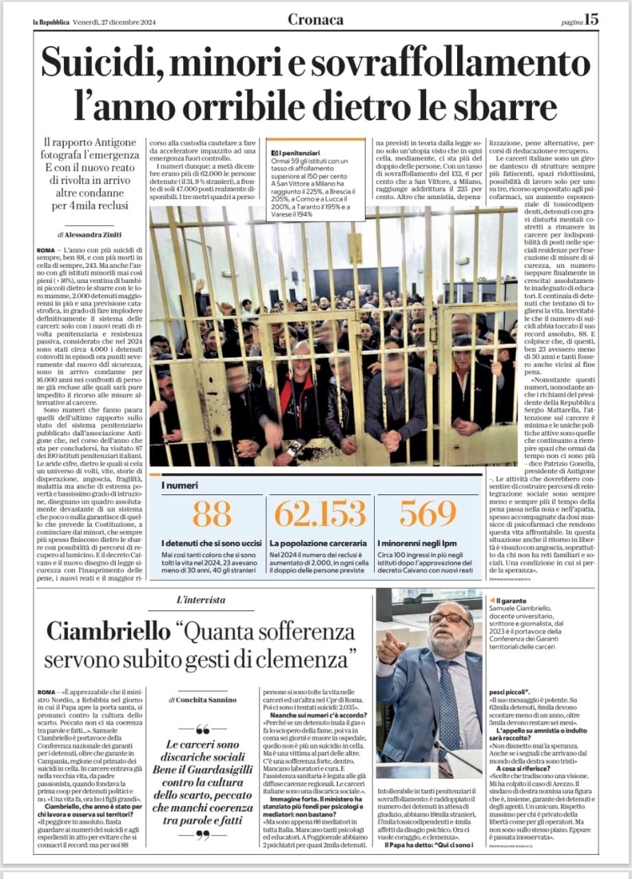 articolo repubblica 27 dicembre