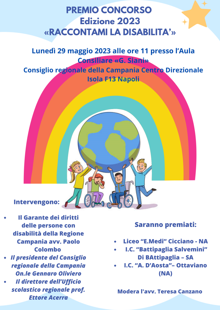 LOCANDINA PREMIO CONCORSO Edizione 2023 RACCONTAMI LA DISABILITA 2